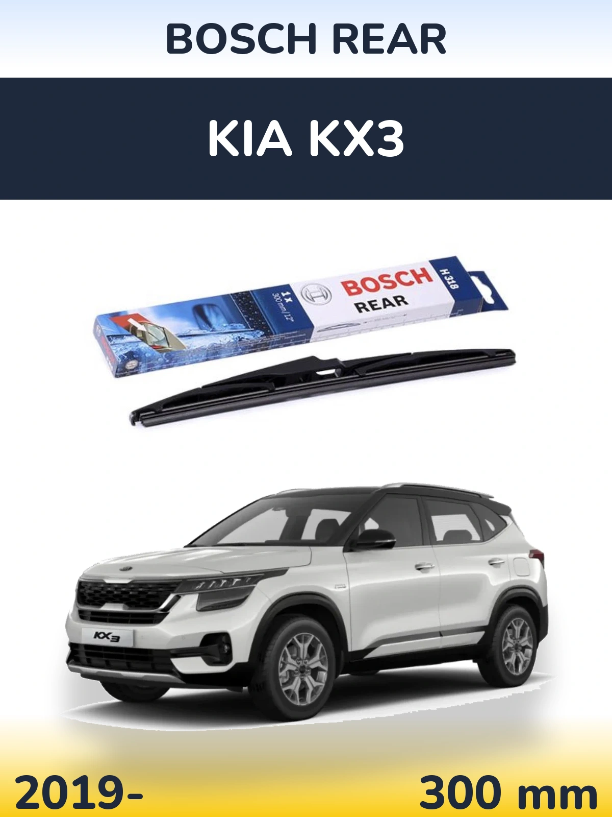 Torkarblad BOSCH Rear för KIA KX3