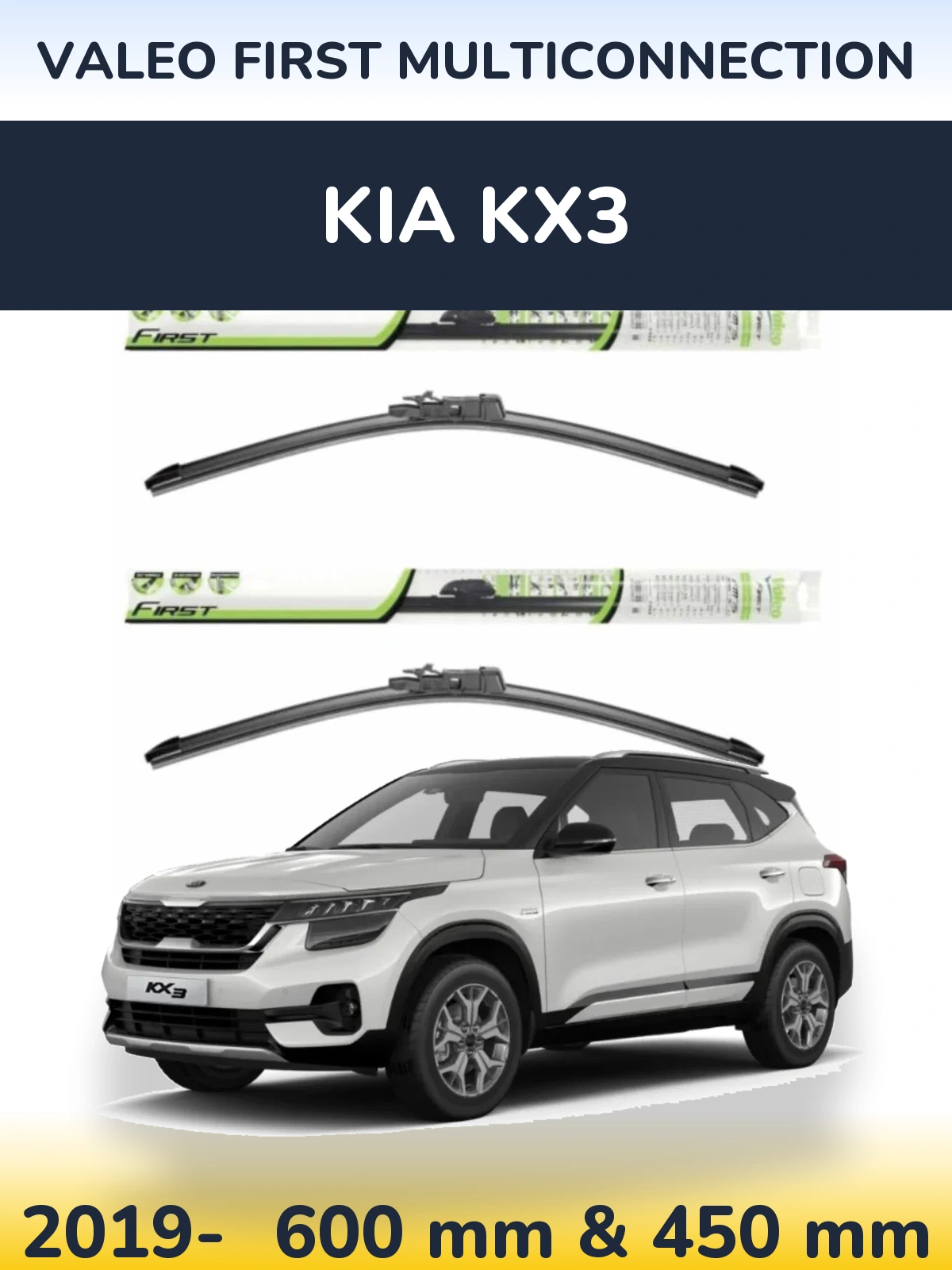 Torkarblad Valeo First MultiConnection för KIA KX3