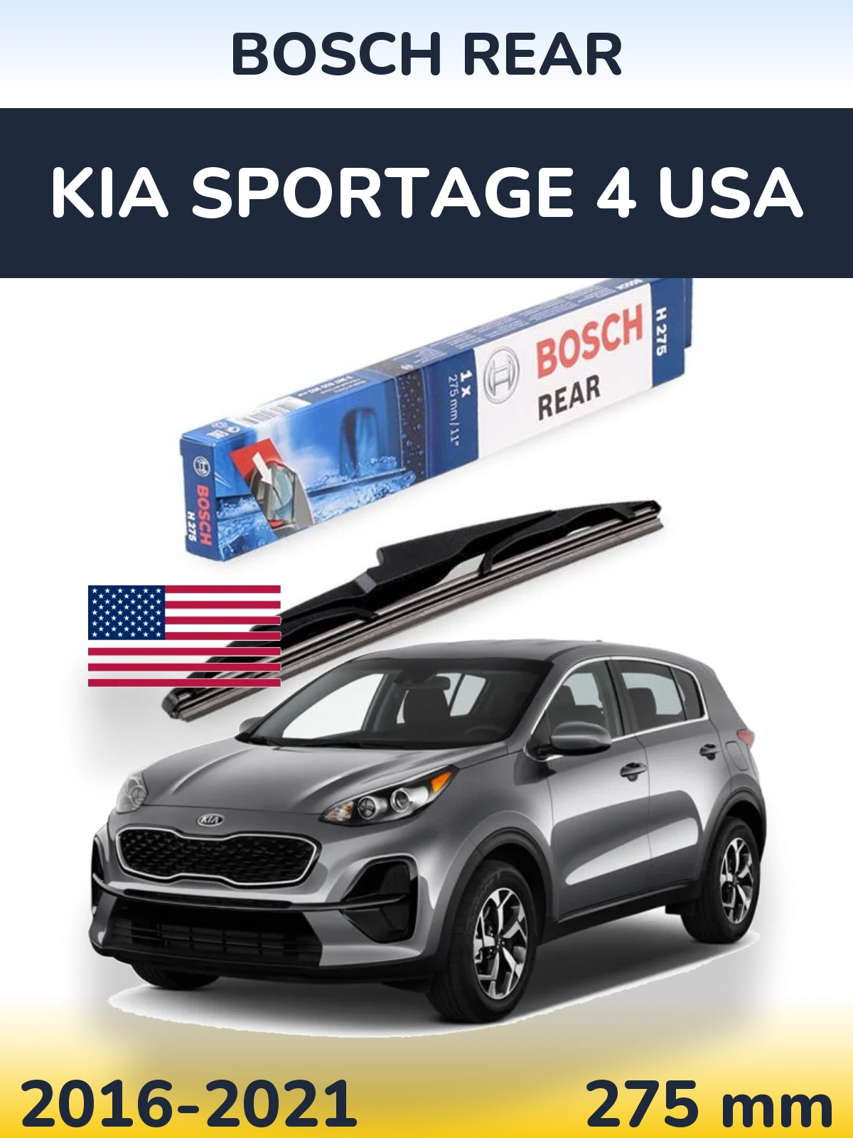 Torkarblad BOSCH Rear för KIA Sportage 4 USA