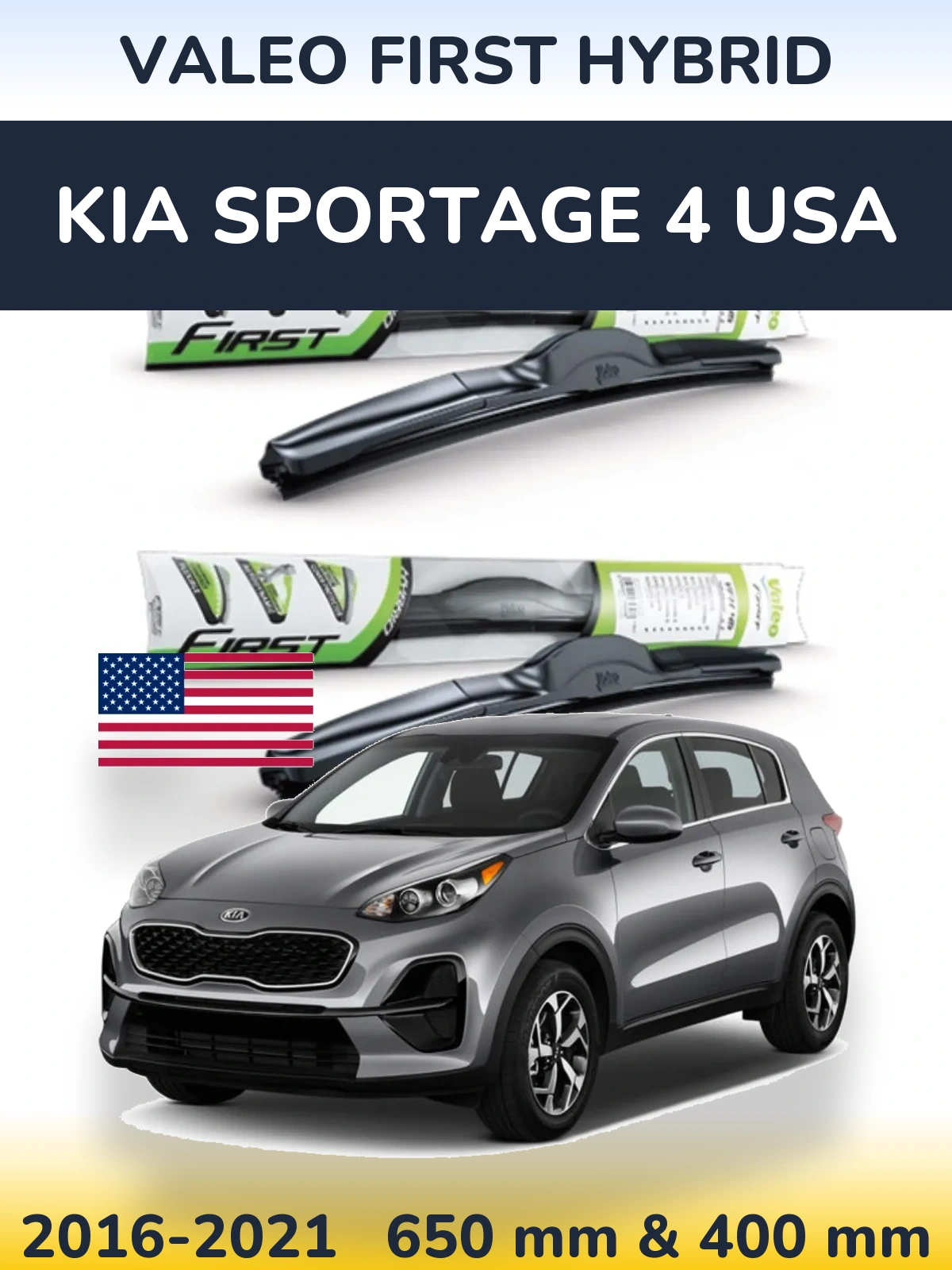 Torkarblad Valeo First Hybrid för KIA Sportage 4 USA