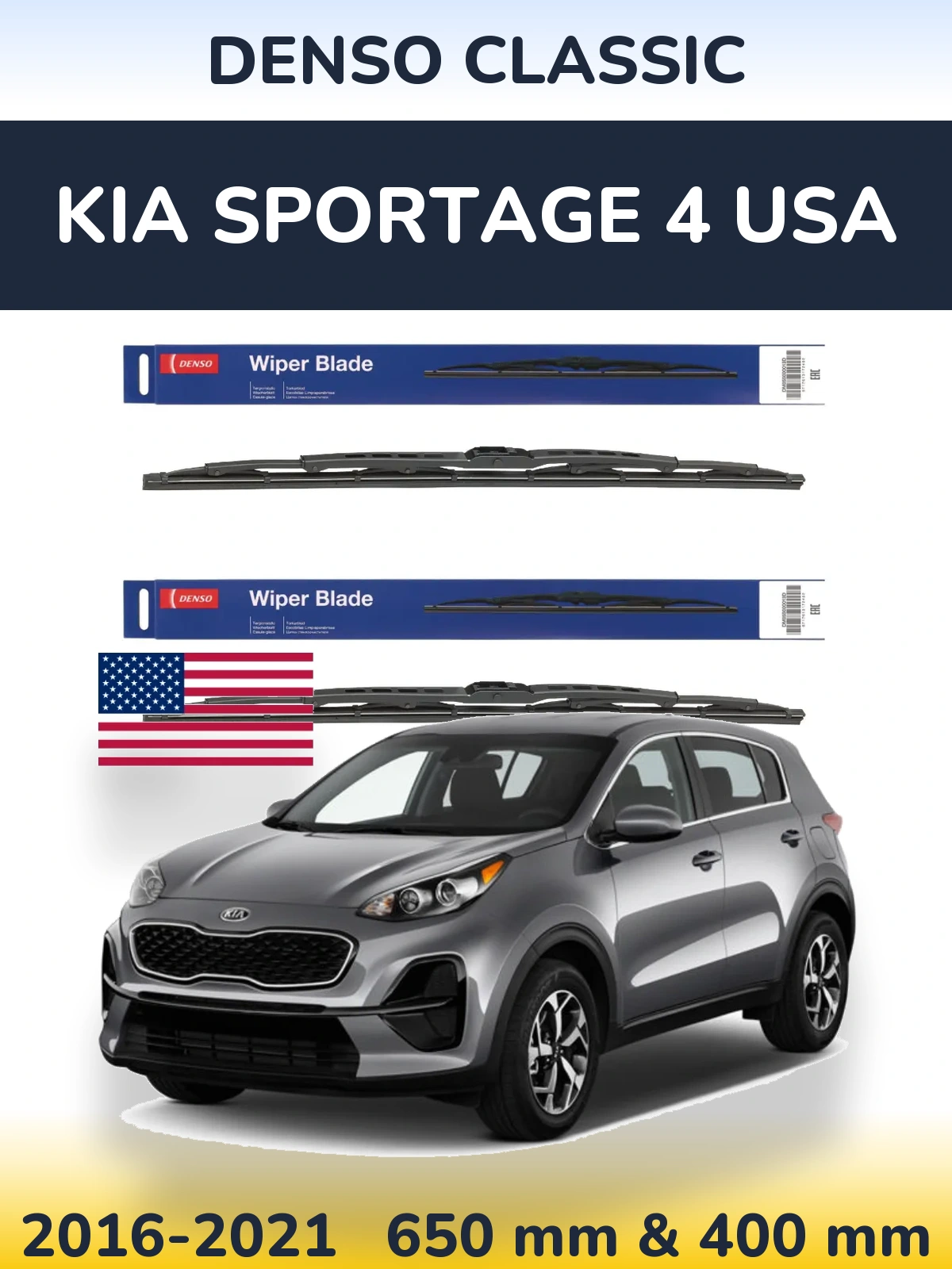 Torkarblad Denso Classic för KIA Sportage 4 USA