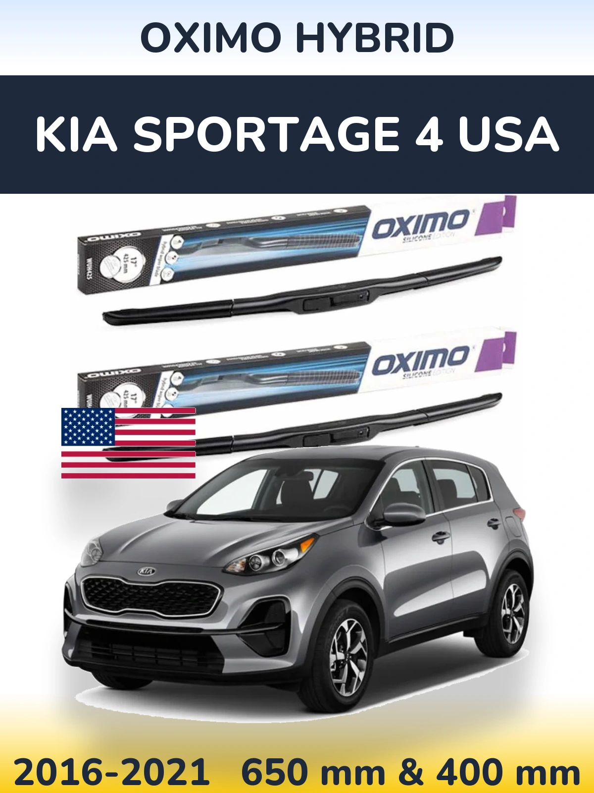Torkarblad Oximo Hybrid för KIA Sportage 4 USA