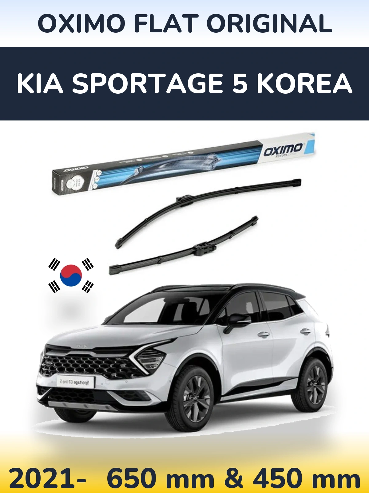 Torkarblad Oximo Flat Original för KIA Sportage 5 Korea