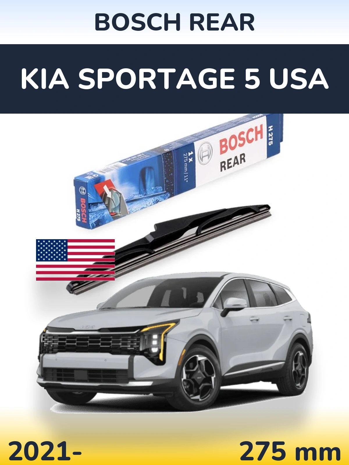 Torkarblad BOSCH Rear för KIA Sportage 5 USA