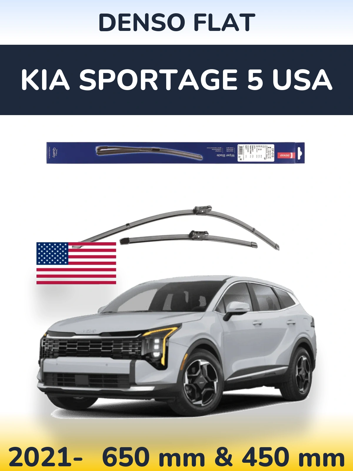 Torkarblad Denso Flat för KIA Sportage 5 USA
