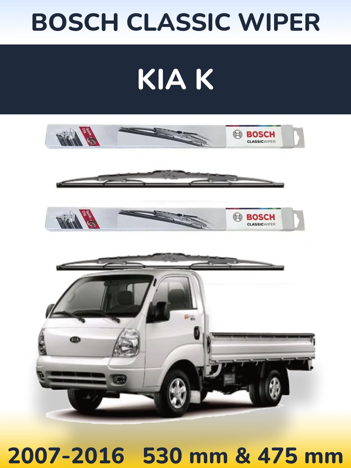 Torkarblad BOSCH Classic Wiper för KIA K