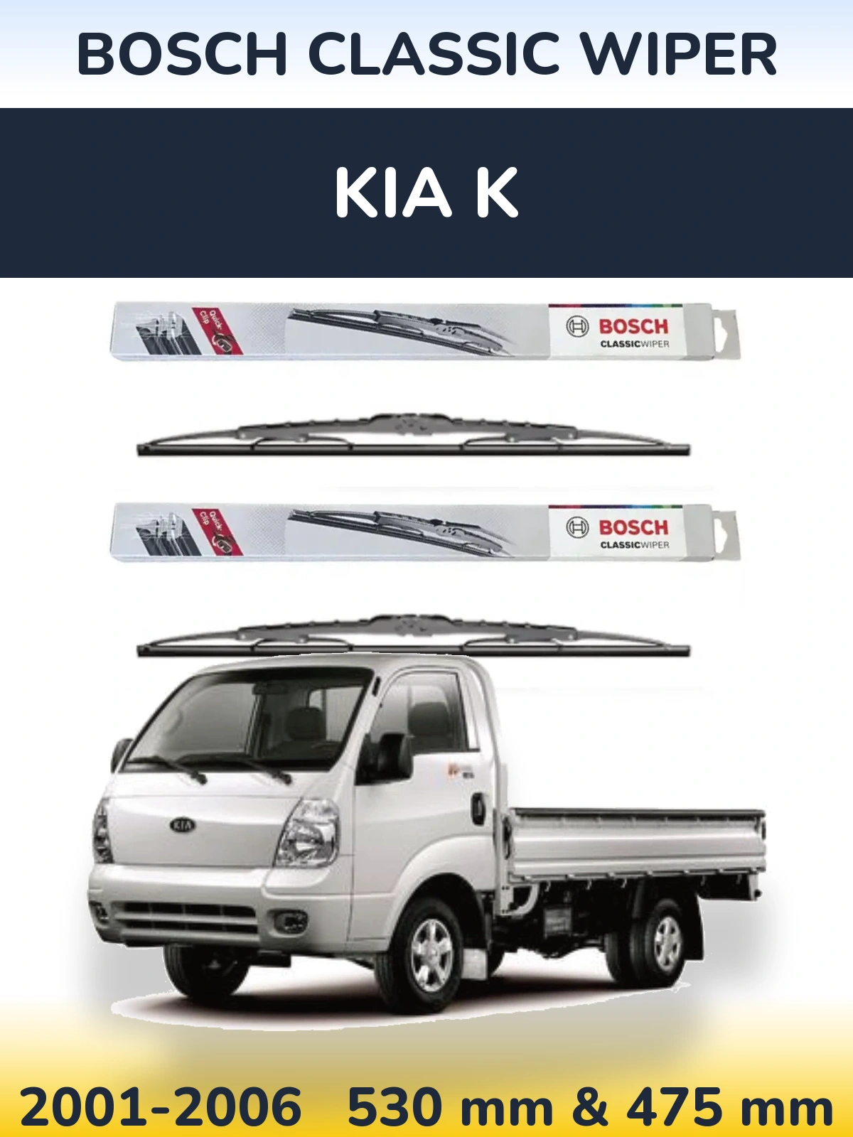 Torkarblad BOSCH Classic Wiper för KIA K
