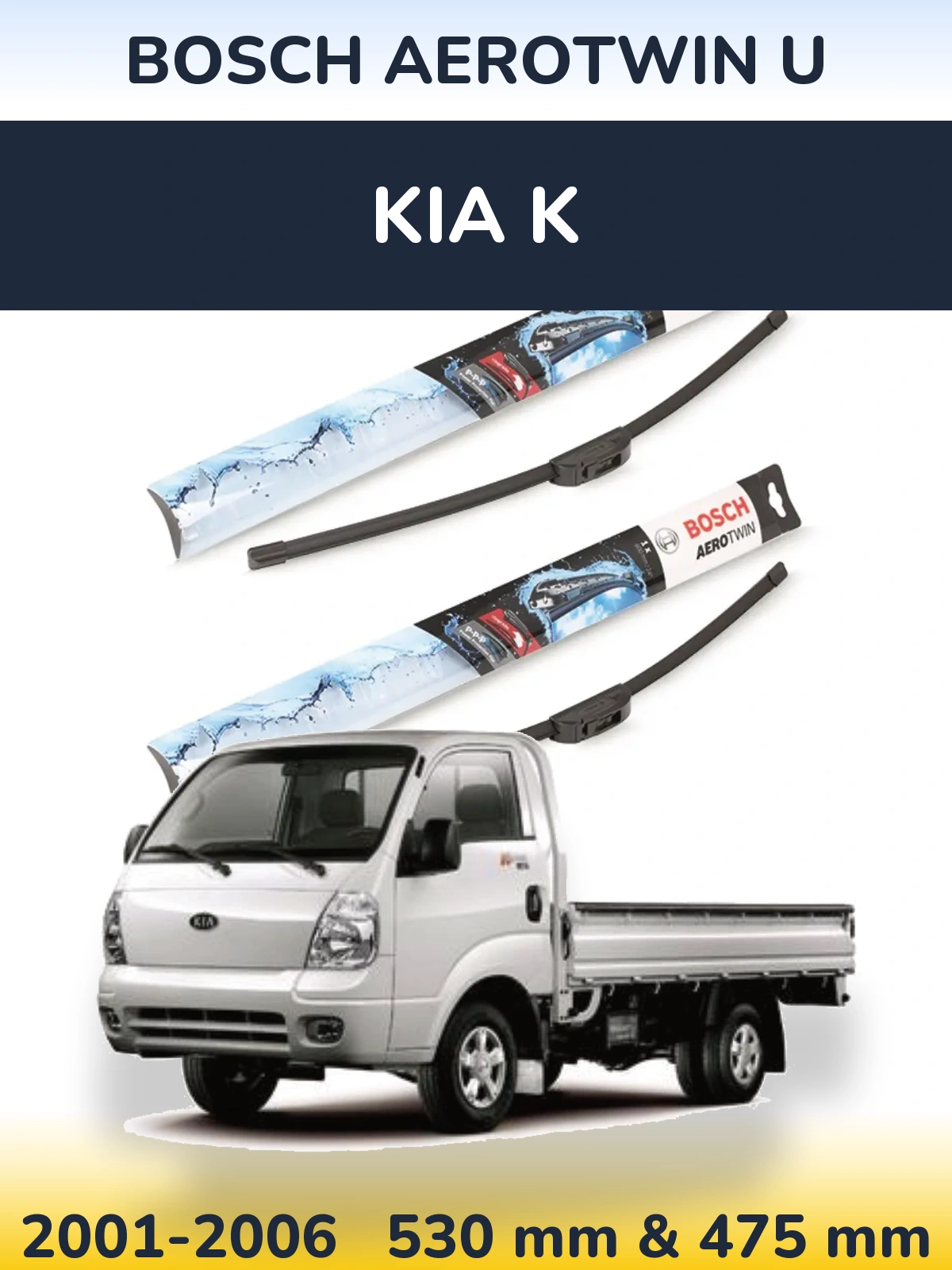 Torkarblad BOSCH AeroTwin U för KIA K