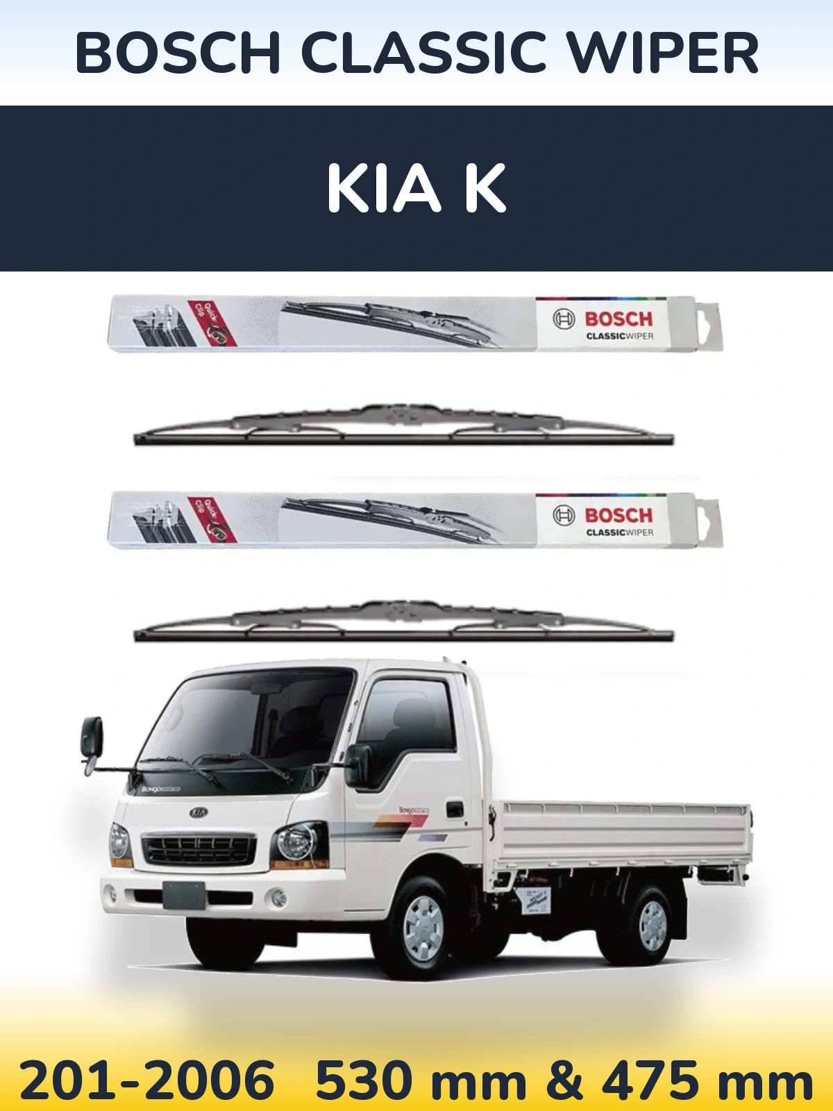 Torkarblad BOSCH Classic Wiper för KIA K