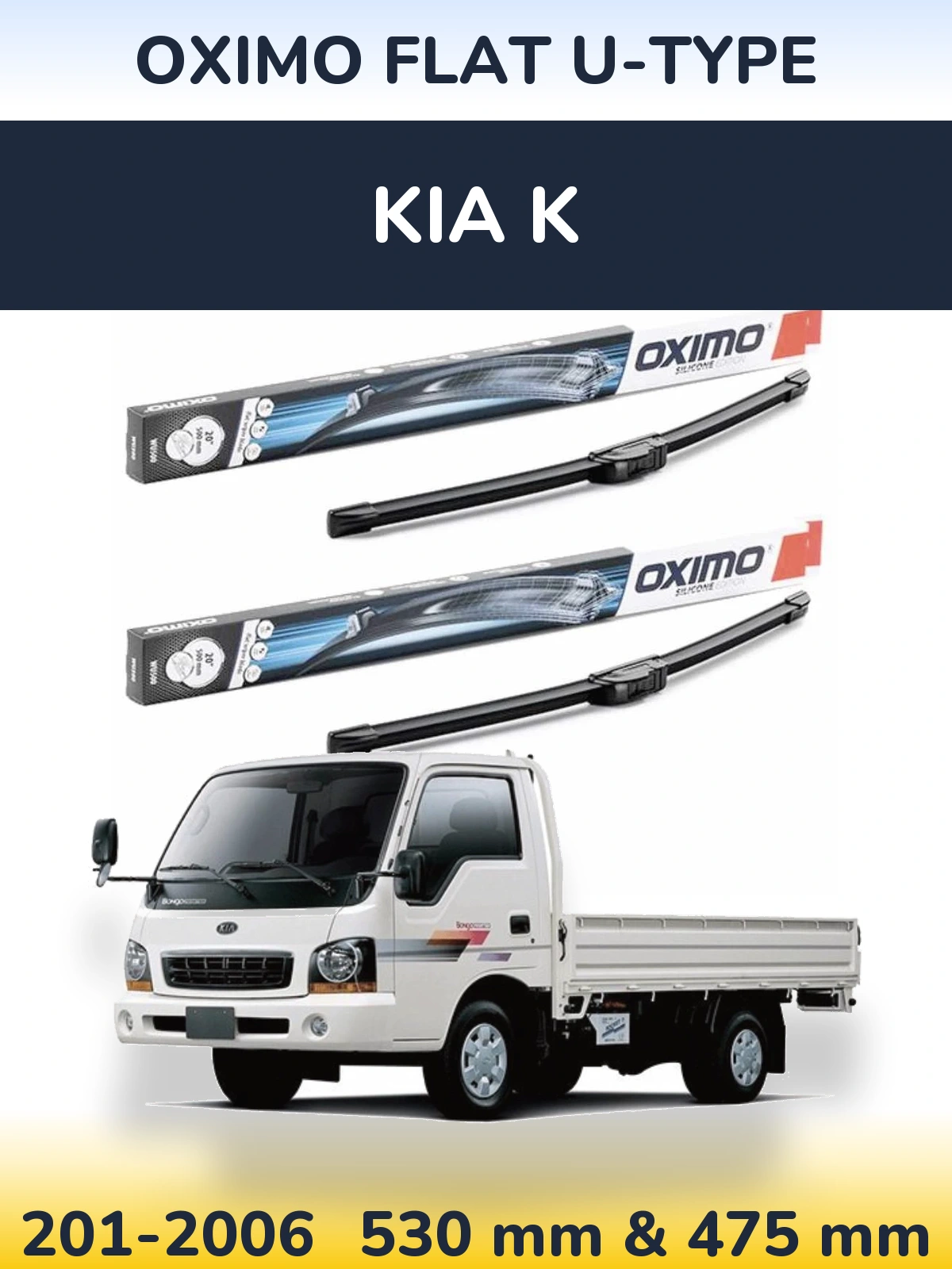 Torkarblad Oximo Flat U-type för KIA K