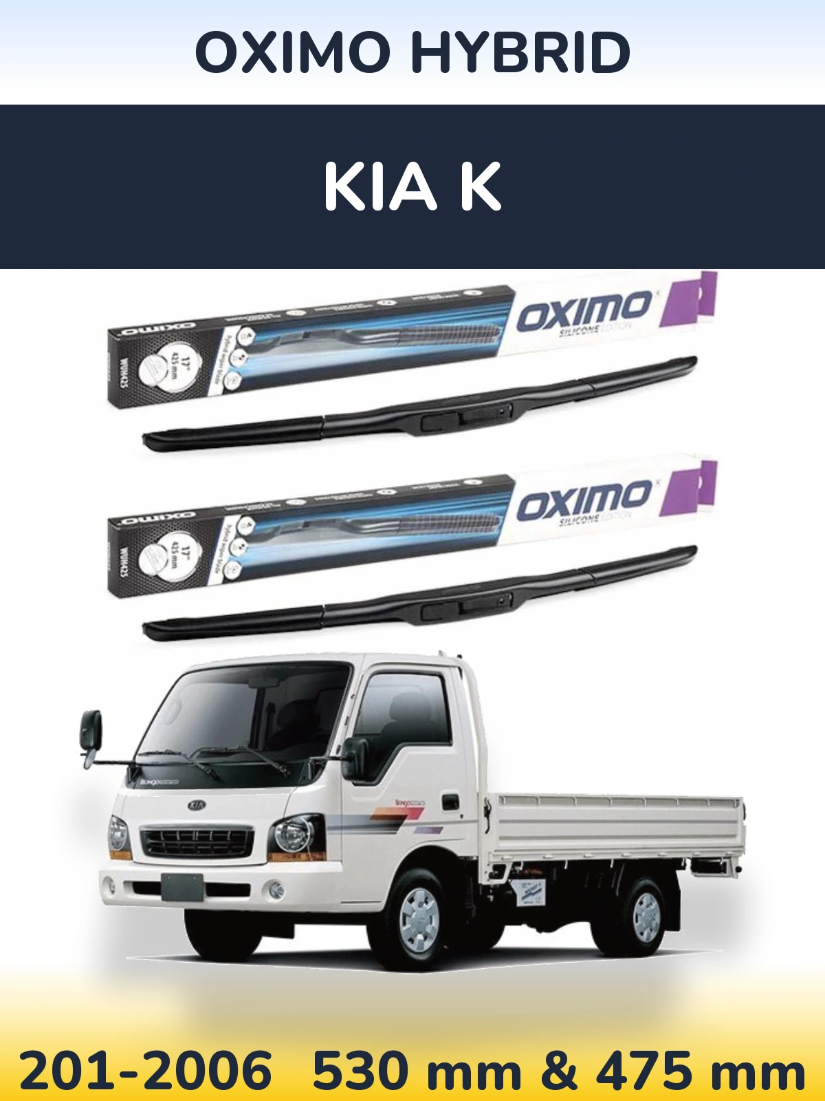 Torkarblad Oximo Hybrid för KIA K
