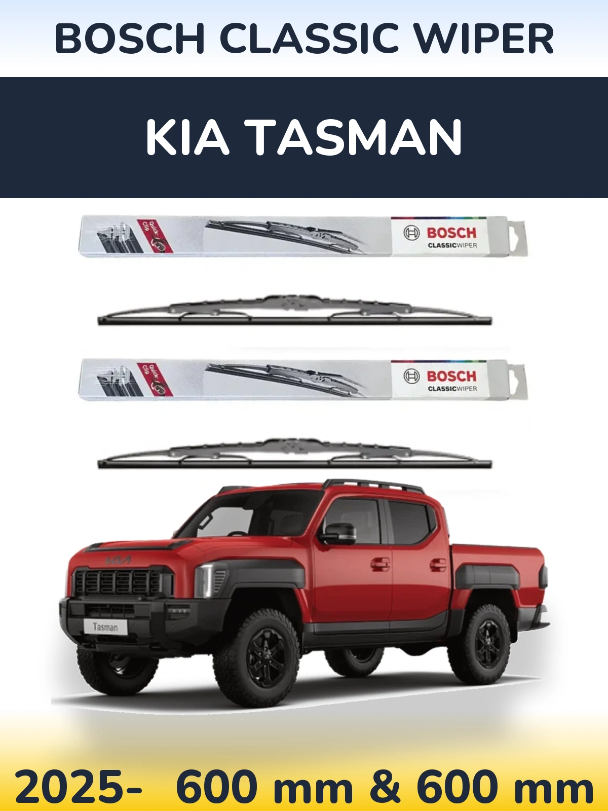 Torkarblad BOSCH Classic Wiper för KIA Tasman