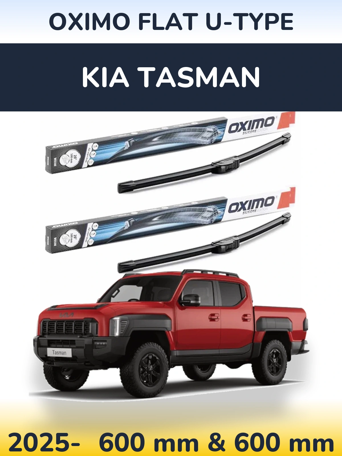 Torkarblad Oximo Flat U-type för KIA Tasman