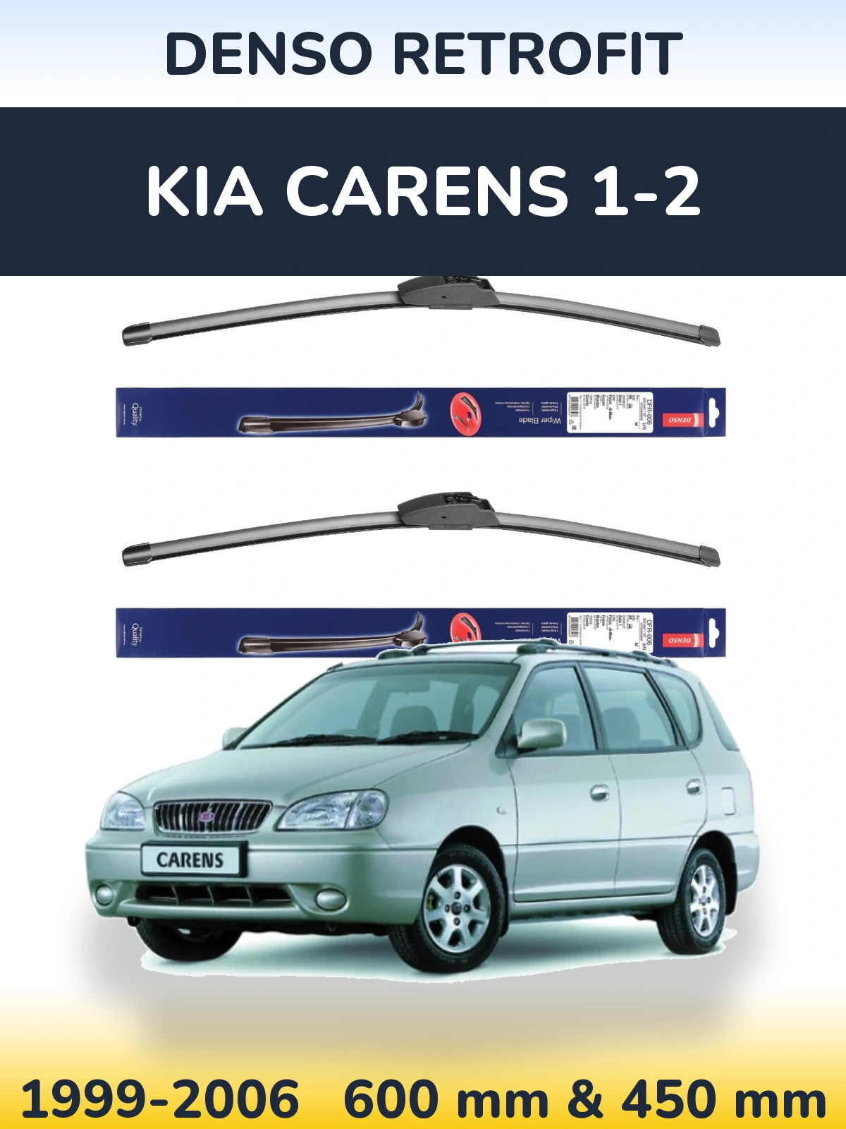 Torkarblad Denso Retrofit för KIA Carens 1-2