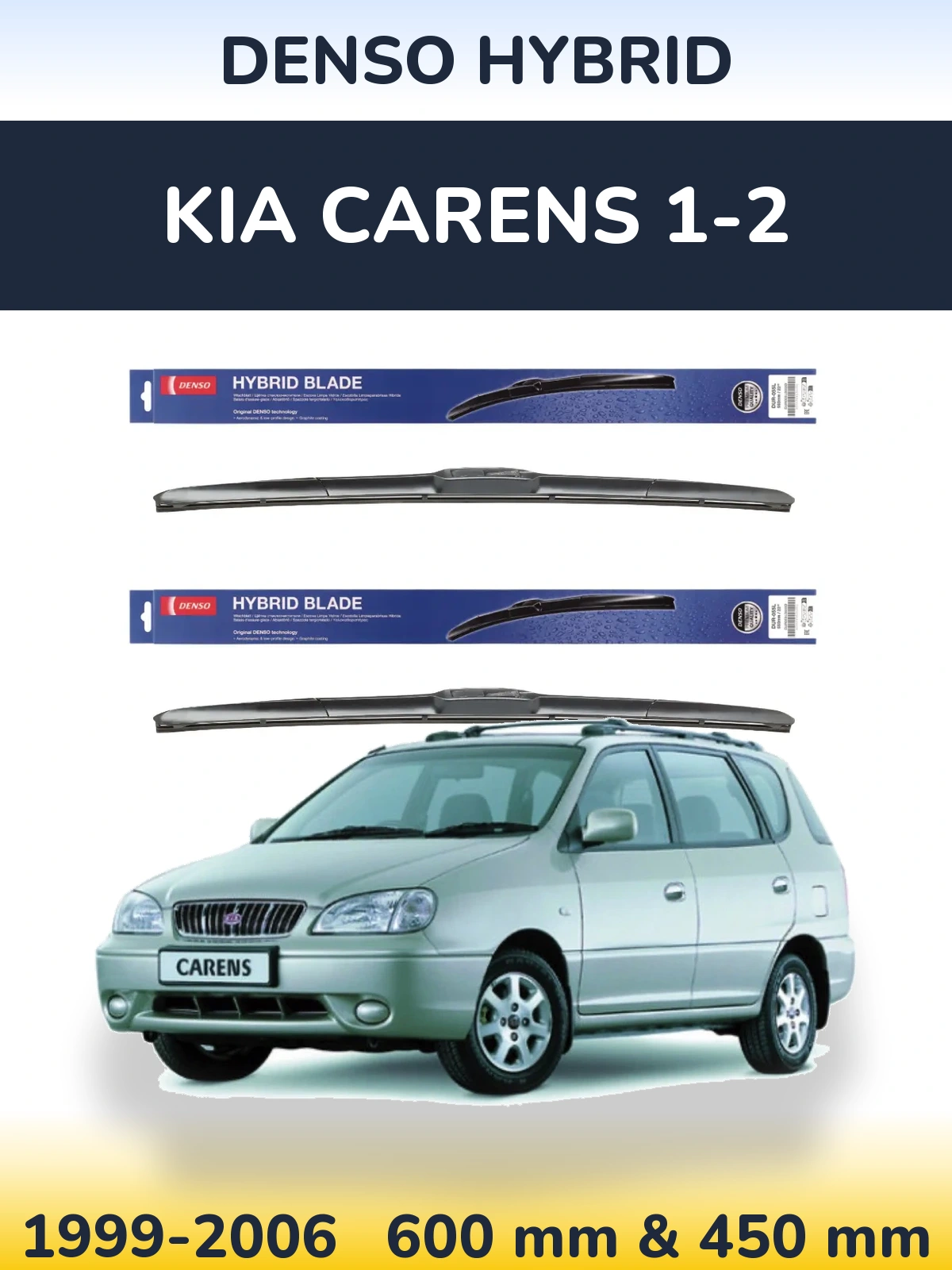 Torkarblad Denso Hybrid för KIA Carens 1-2