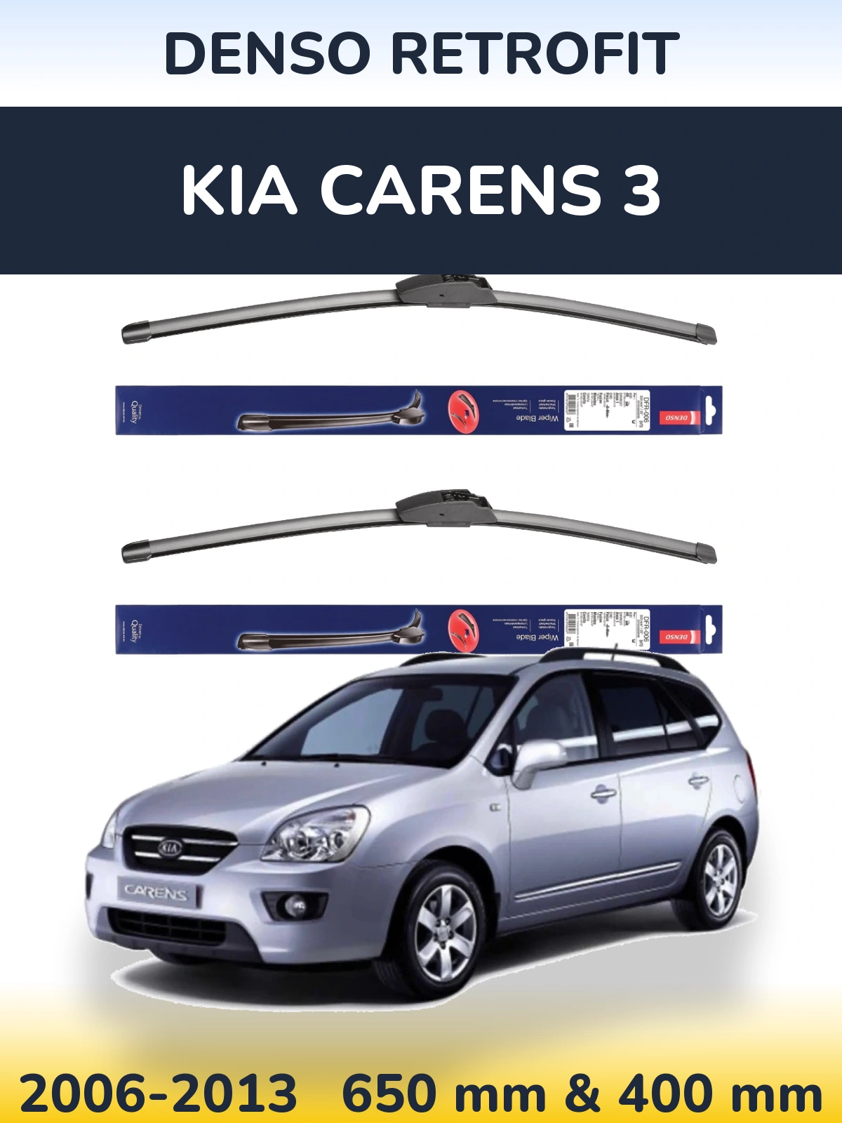 Torkarblad Denso Retrofit för KIA Carens 3