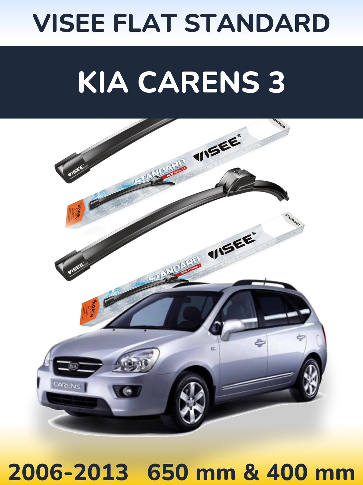 Torkarblad VISEE FLAT STANDARD för KIA Carens 3