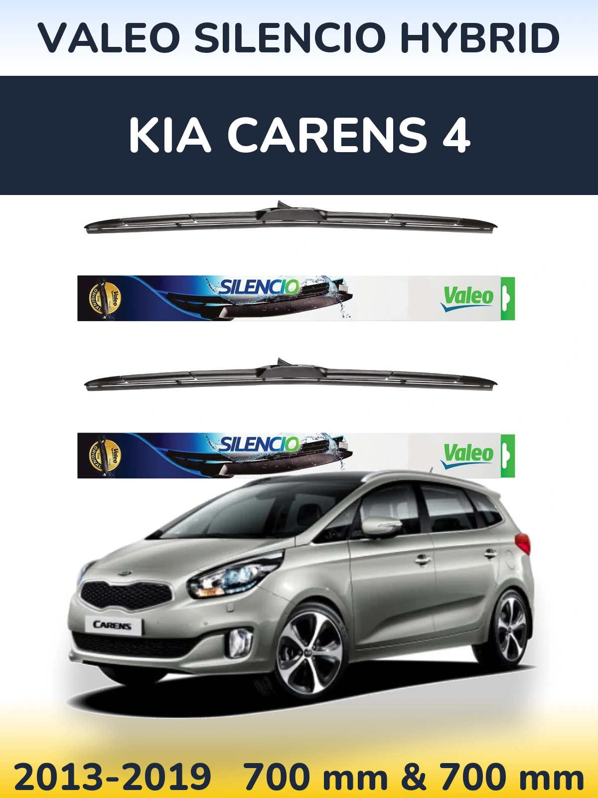 Torkarblad Valeo Silencio Hybrid för KIA Carens 4