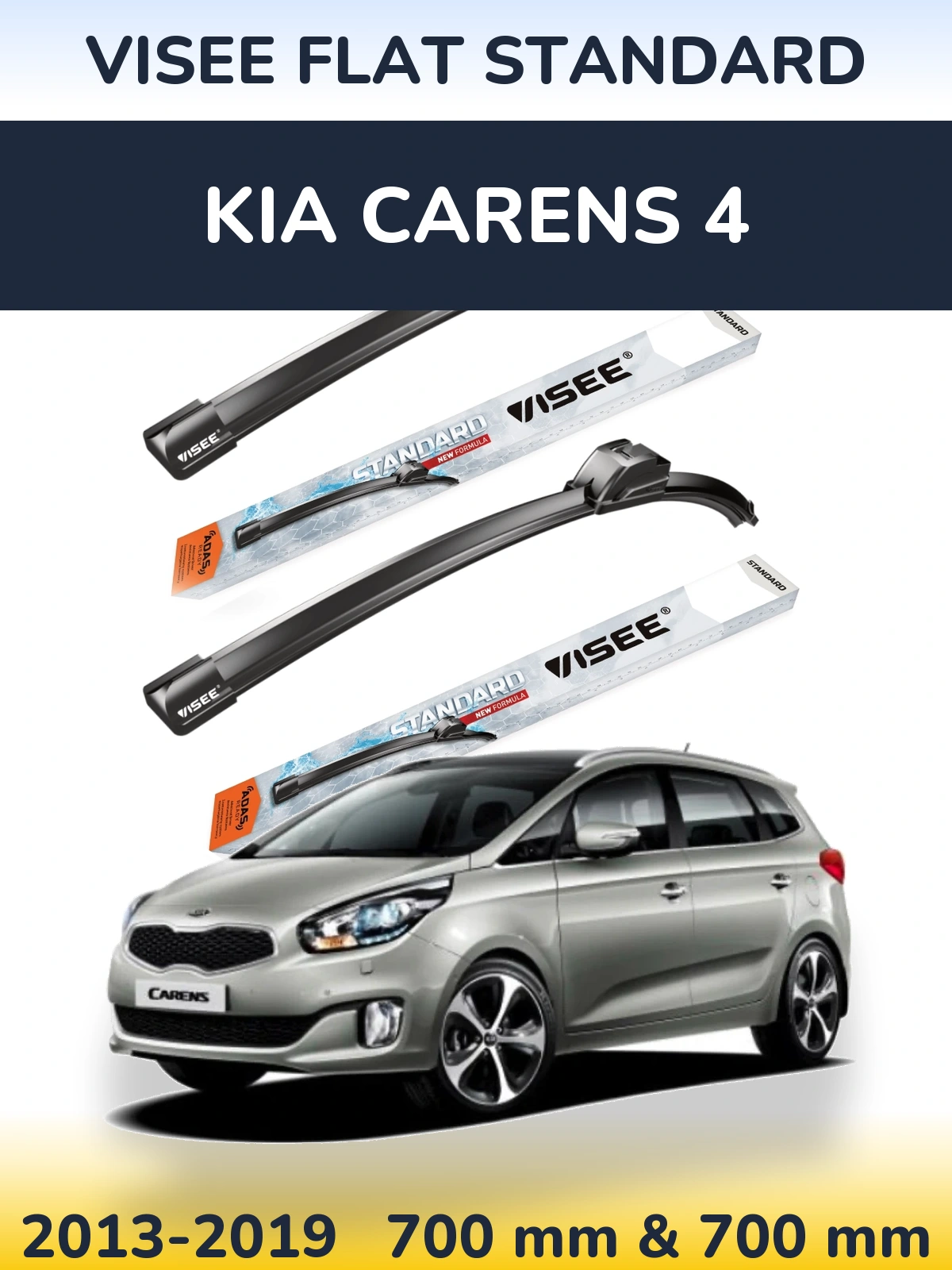 Torkarblad VISEE FLAT STANDARD för KIA Carens 4