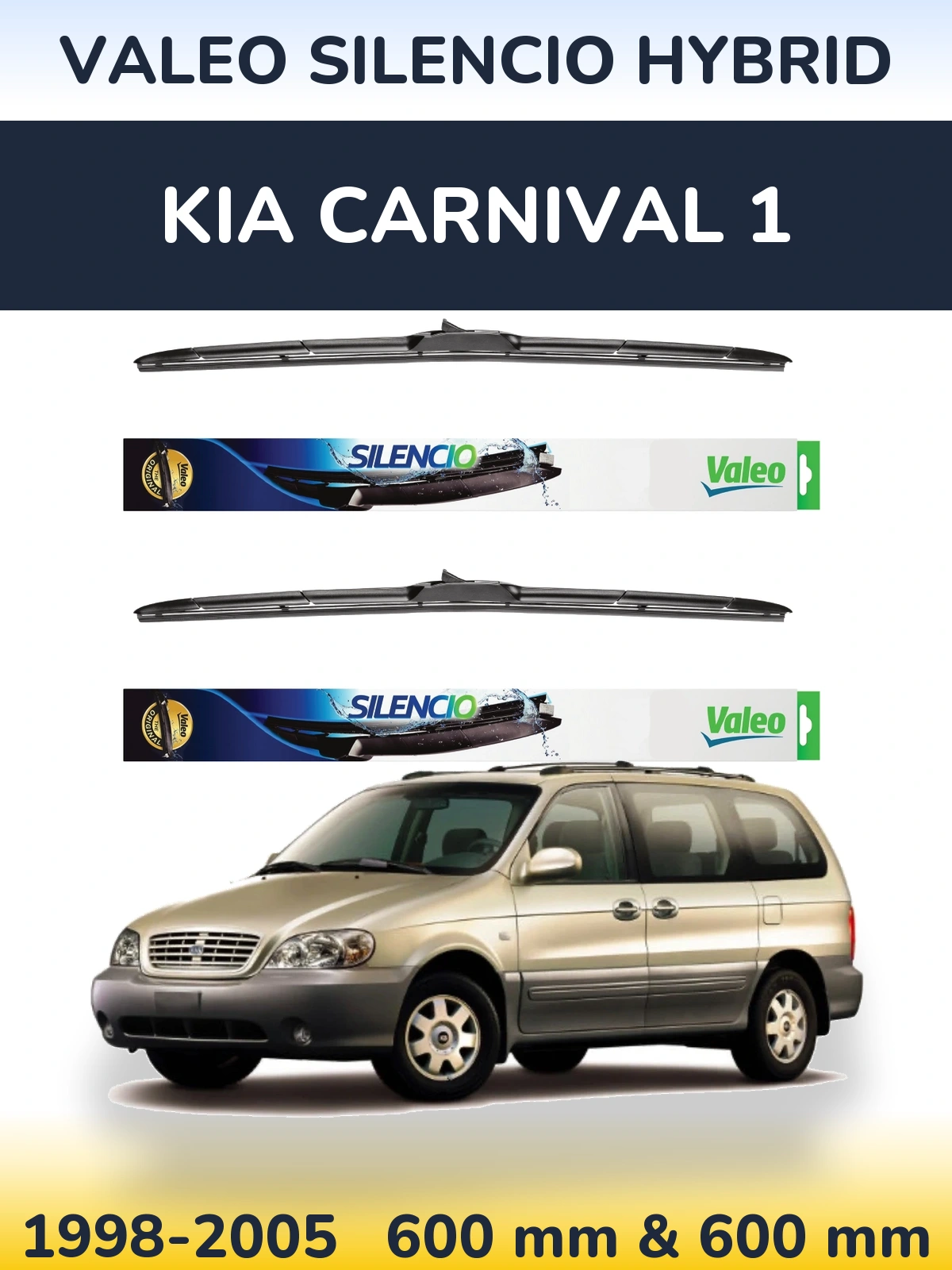 Torkarblad Valeo Silencio Hybrid för KIA Carnival 1