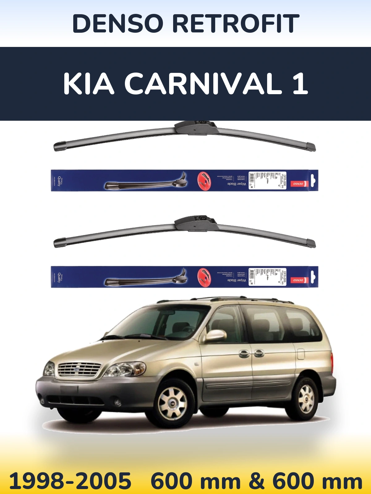 Torkarblad Denso Retrofit för KIA Carnival 1