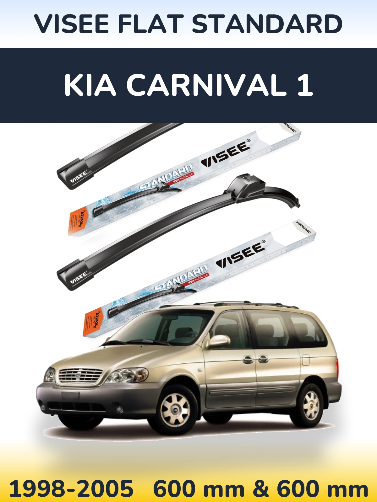 Torkarblad VISEE FLAT STANDARD för KIA Carnival 1