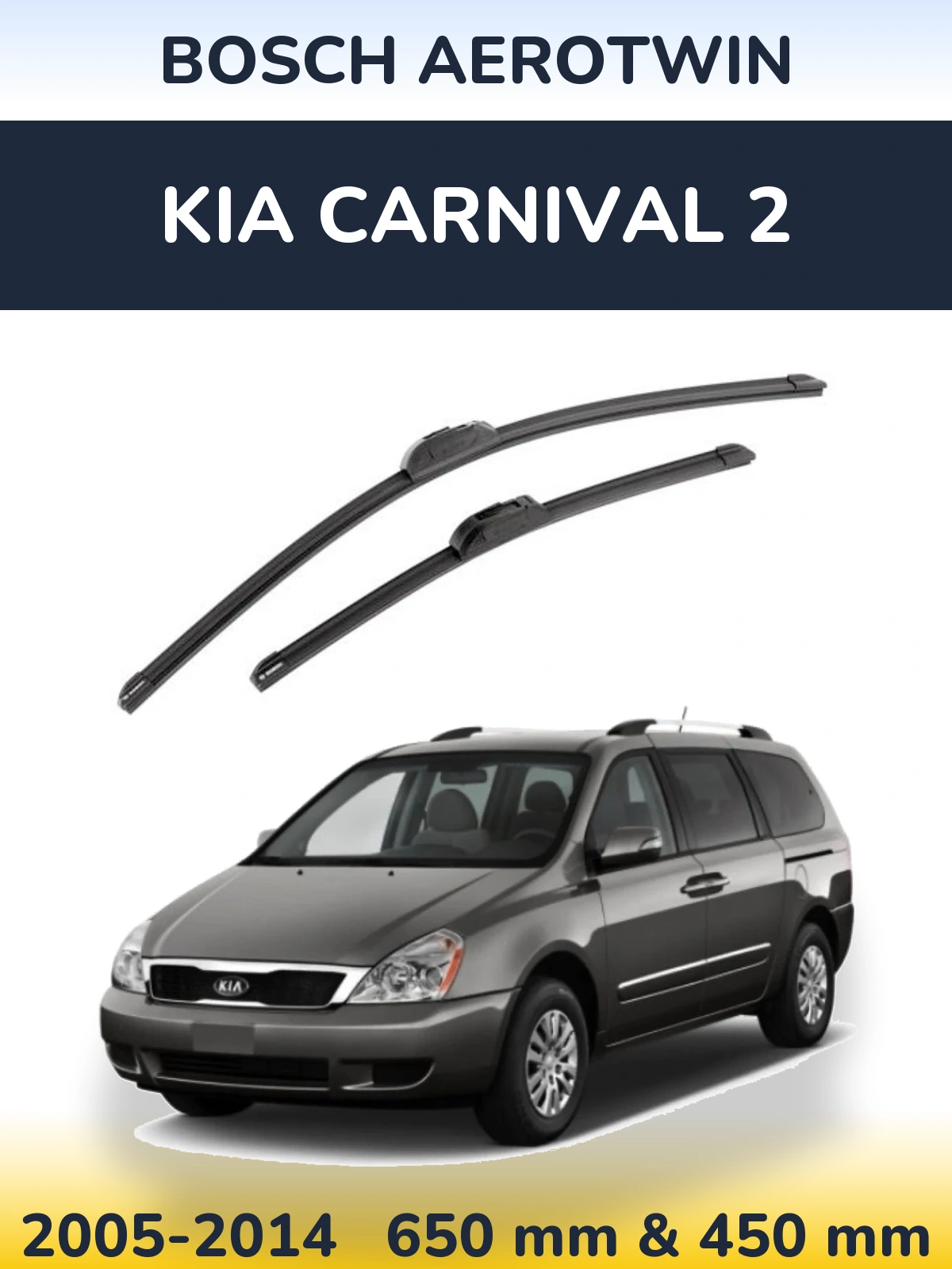 Torkarblad BOSCH AeroTwin för KIA Carnival 2