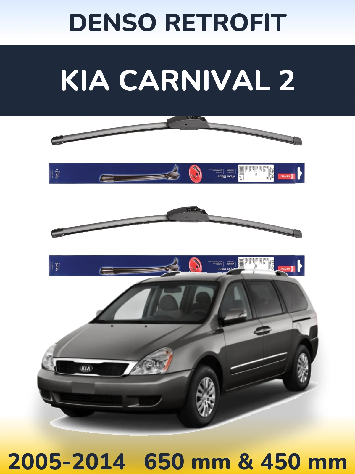 Torkarblad Denso Retrofit för KIA Carnival 2