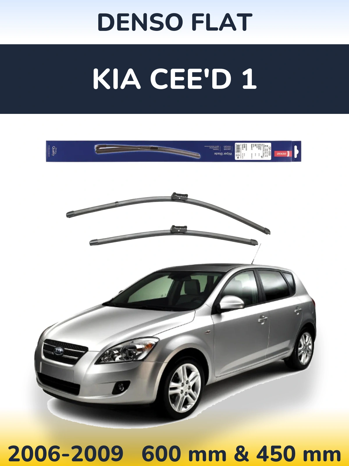 Torkarblad Denso Flat för KIA Cee'd 1