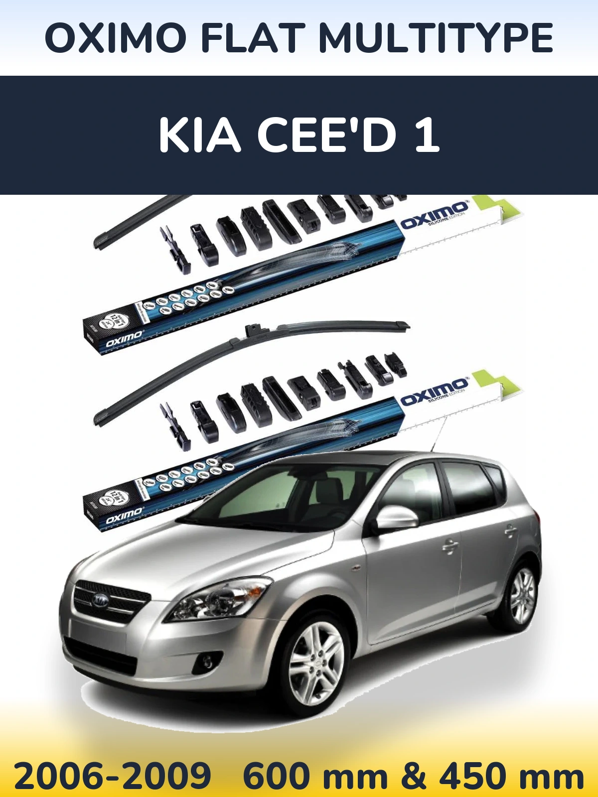 Torkarblad Oximo Flat MultiType för KIA Cee'd 1