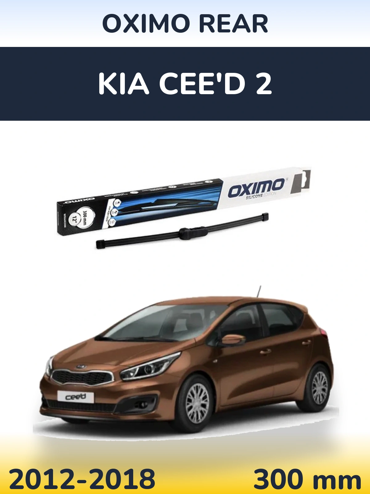 Torkarblad Oximo Rear för KIA Cee'd 2