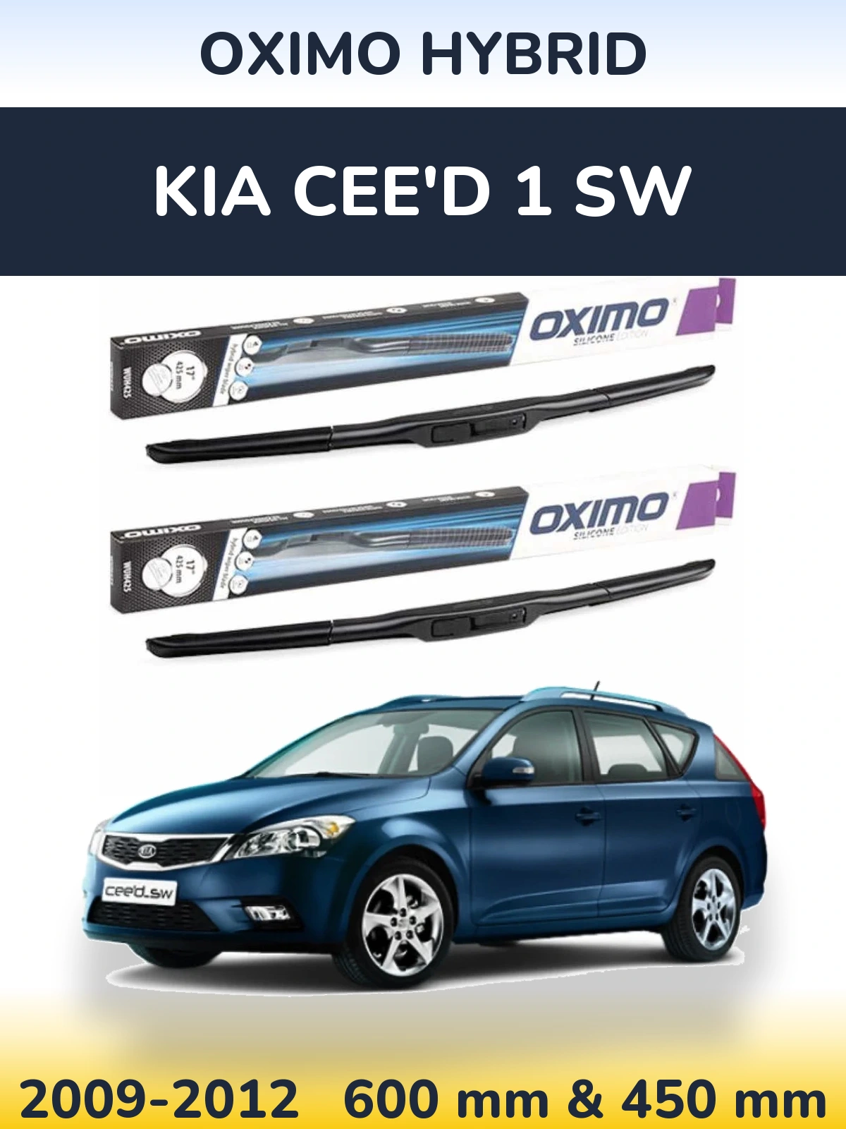 Torkarblad Oximo Hybrid för KIA Cee'd 1 SW