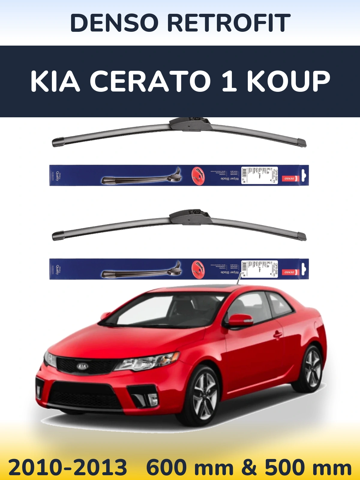 Torkarblad Denso Retrofit för KIA Cerato 1 Koup