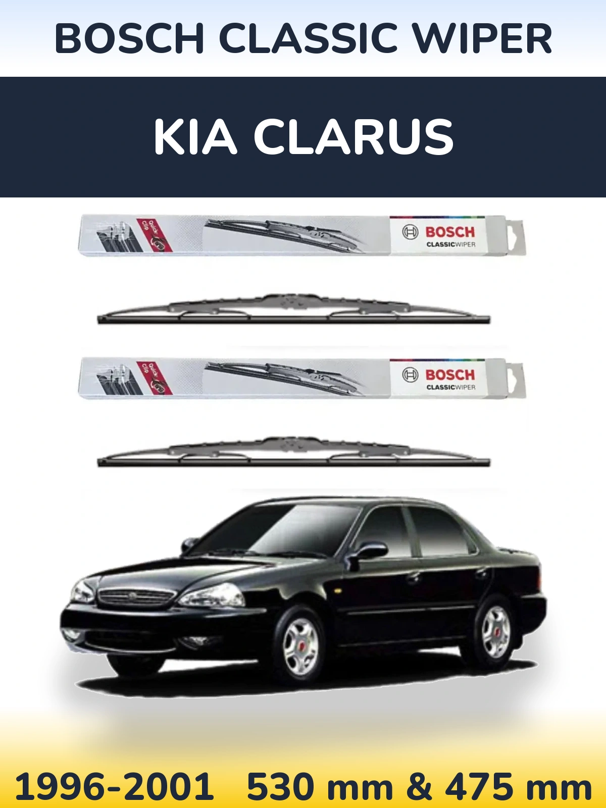 Torkarblad BOSCH Classic Wiper för KIA Clarus