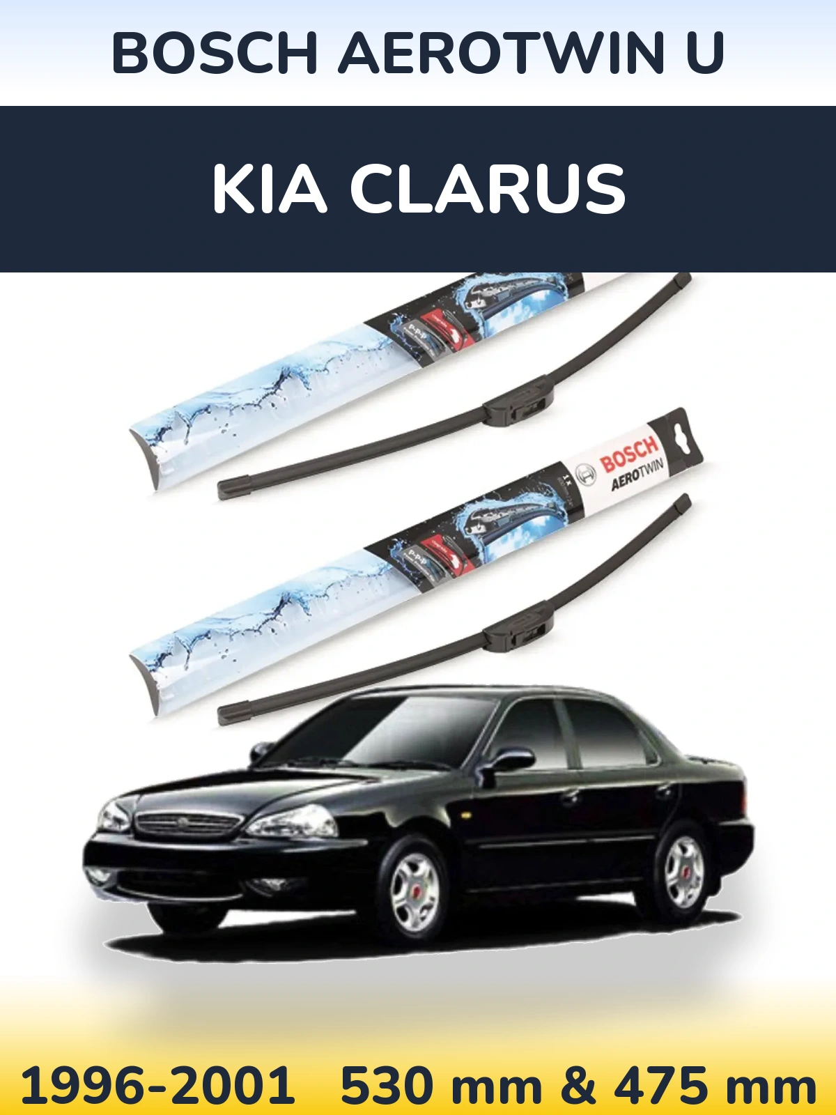 Torkarblad BOSCH AeroTwin U för KIA Clarus