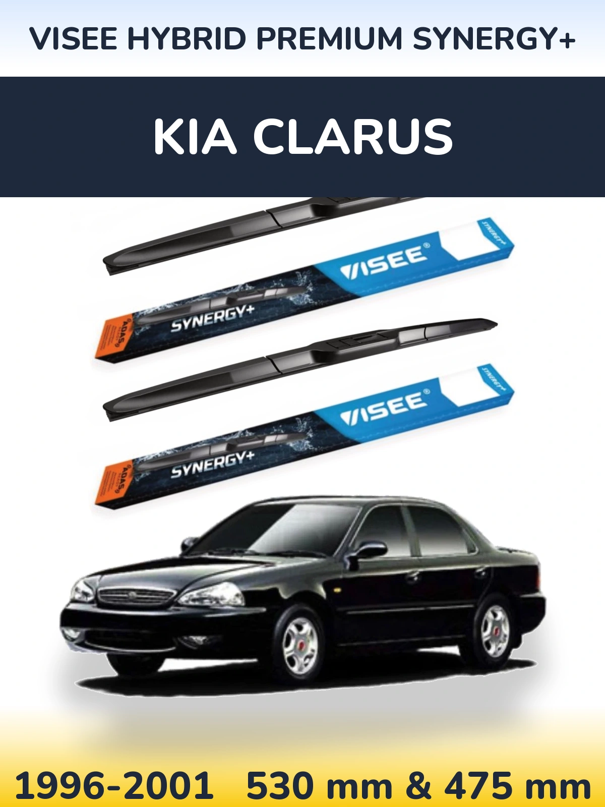 Torkarblad VISEE HYBRID PREMIUM SYNERGY+ för KIA Clarus