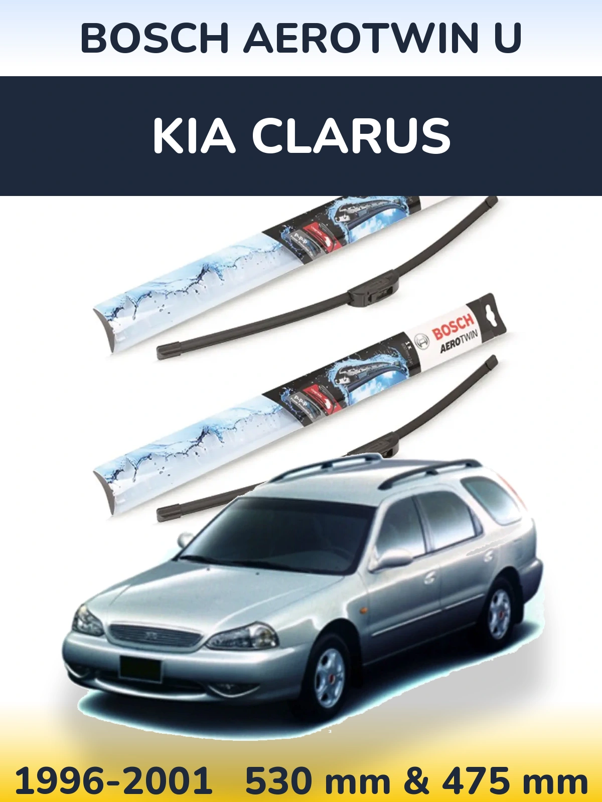 Torkarblad BOSCH AeroTwin U för KIA Clarus