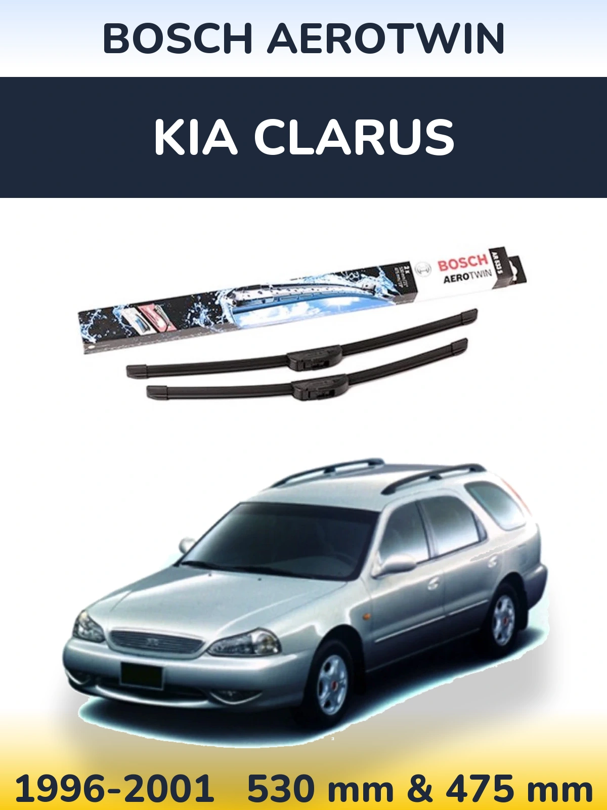 Torkarblad BOSCH AeroTwin för KIA Clarus