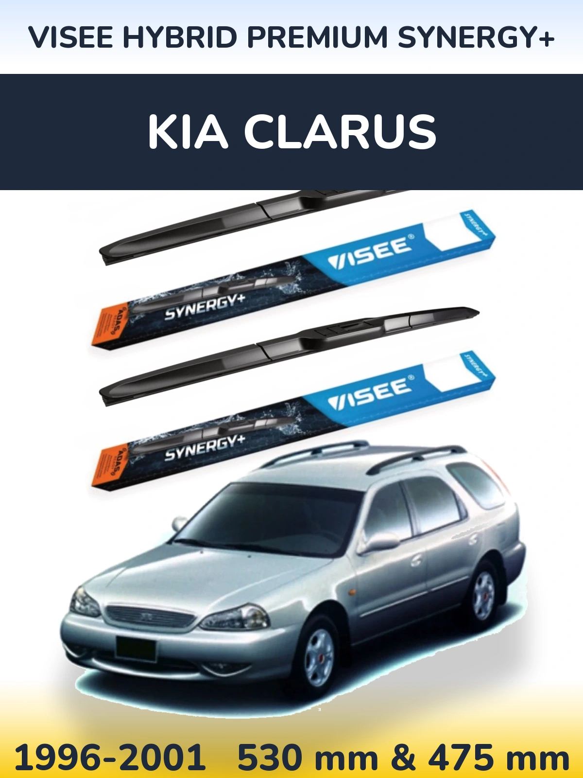 Torkarblad VISEE HYBRID PREMIUM SYNERGY+ för KIA Clarus