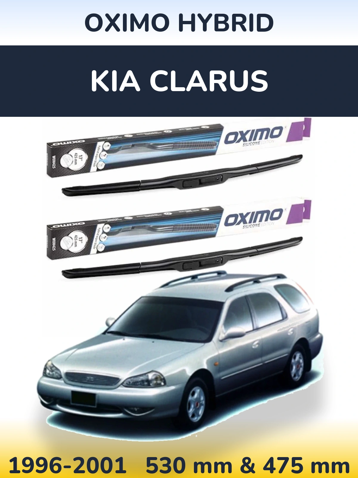 Torkarblad Oximo Hybrid för KIA Clarus