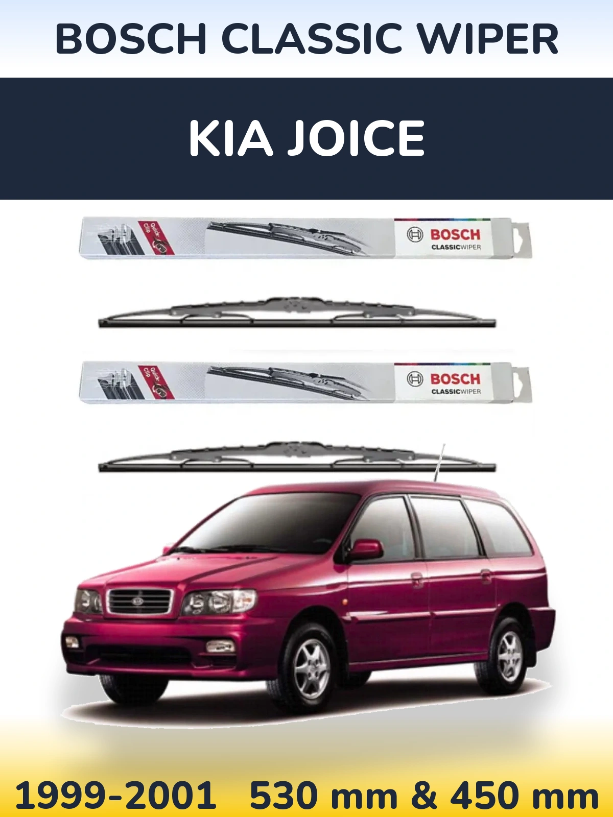 Torkarblad BOSCH Classic Wiper för KIA Joice
