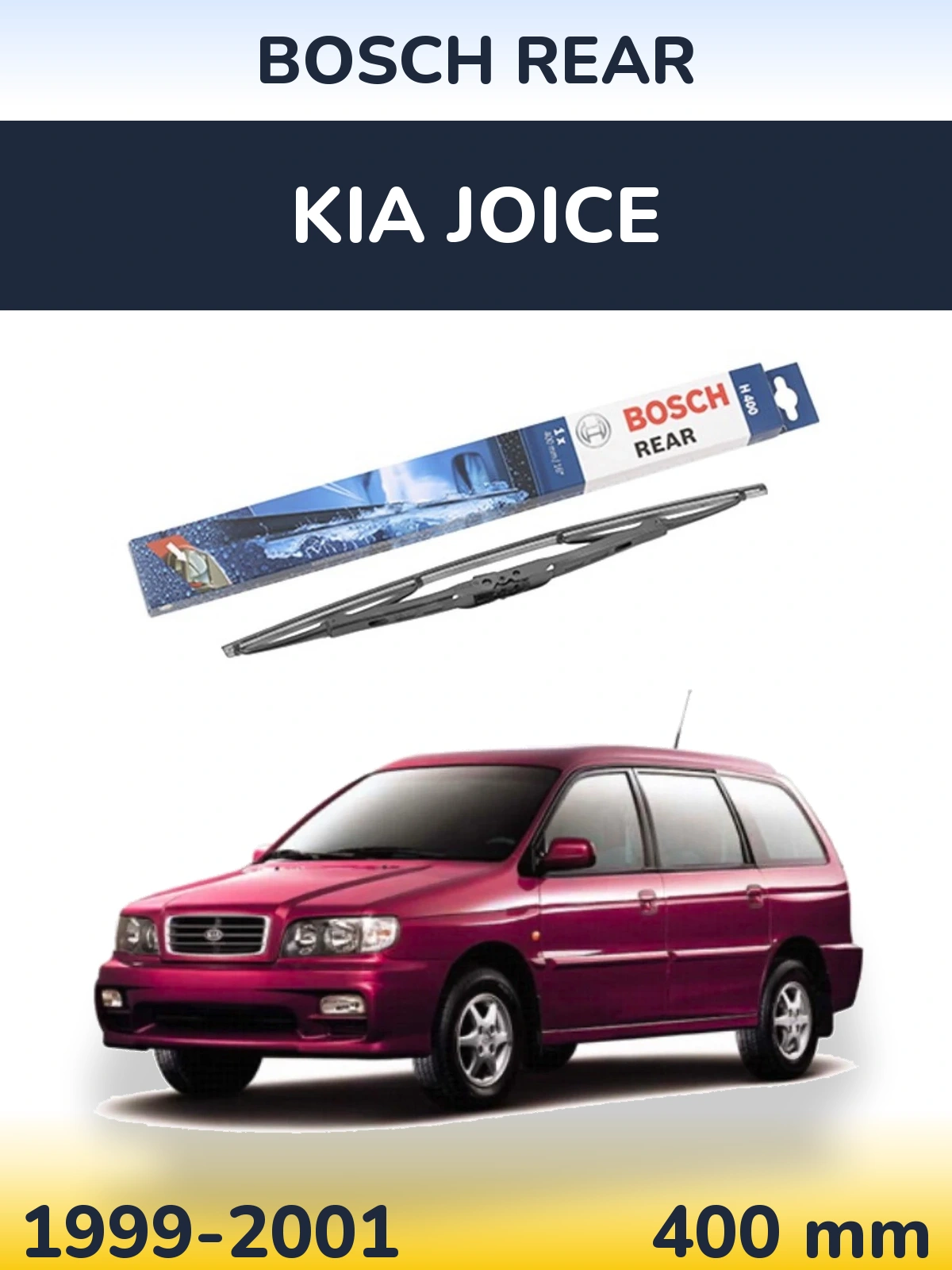 Задня щітка BOSCH Rear 400 мм для KIA Joice 1999-2001