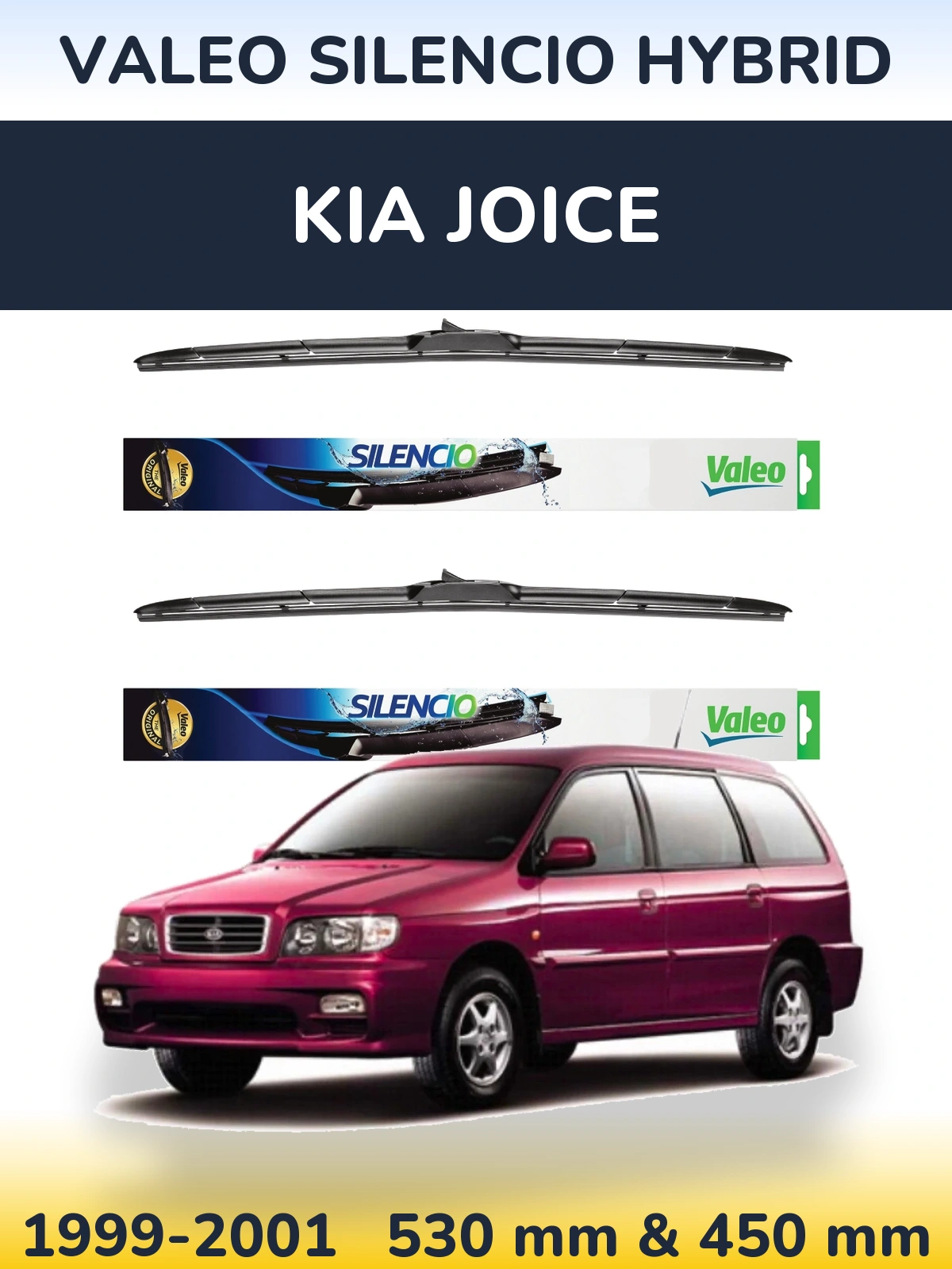 Torkarblad Valeo Silencio Hybrid för KIA Joice