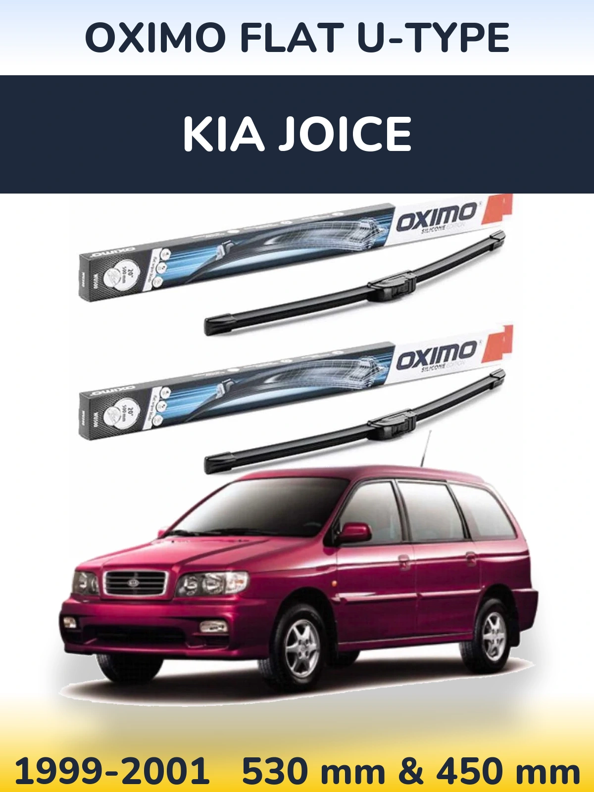 Torkarblad Oximo Flat U-type för KIA Joice