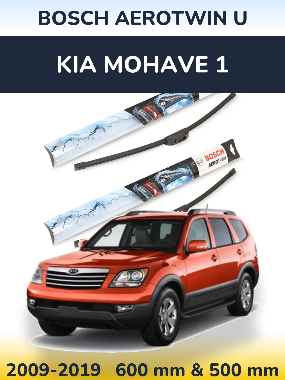 Torkarblad BOSCH AeroTwin U för KIA Mohave 1