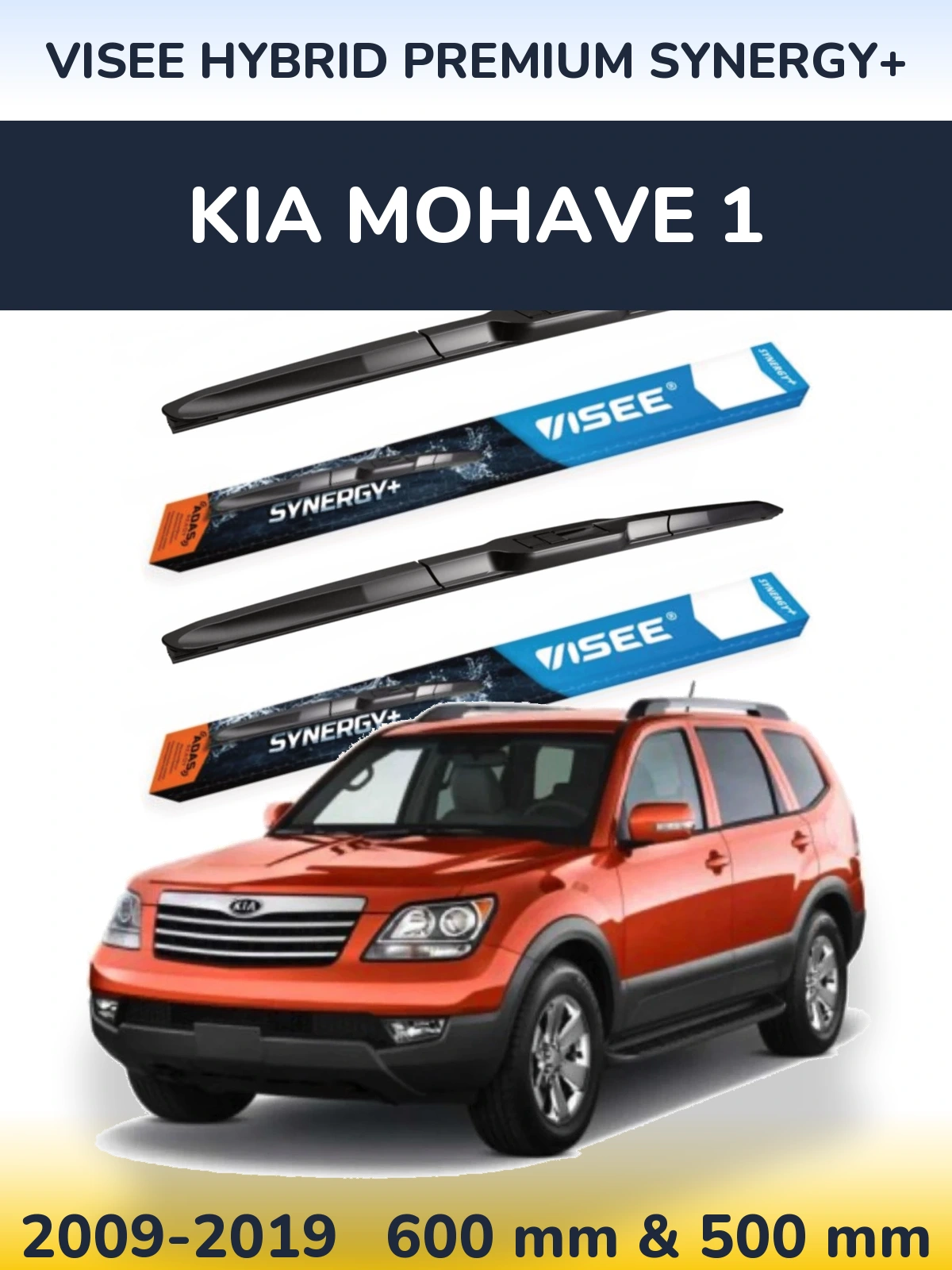 Torkarblad VISEE HYBRID PREMIUM SYNERGY+ för KIA Mohave 1