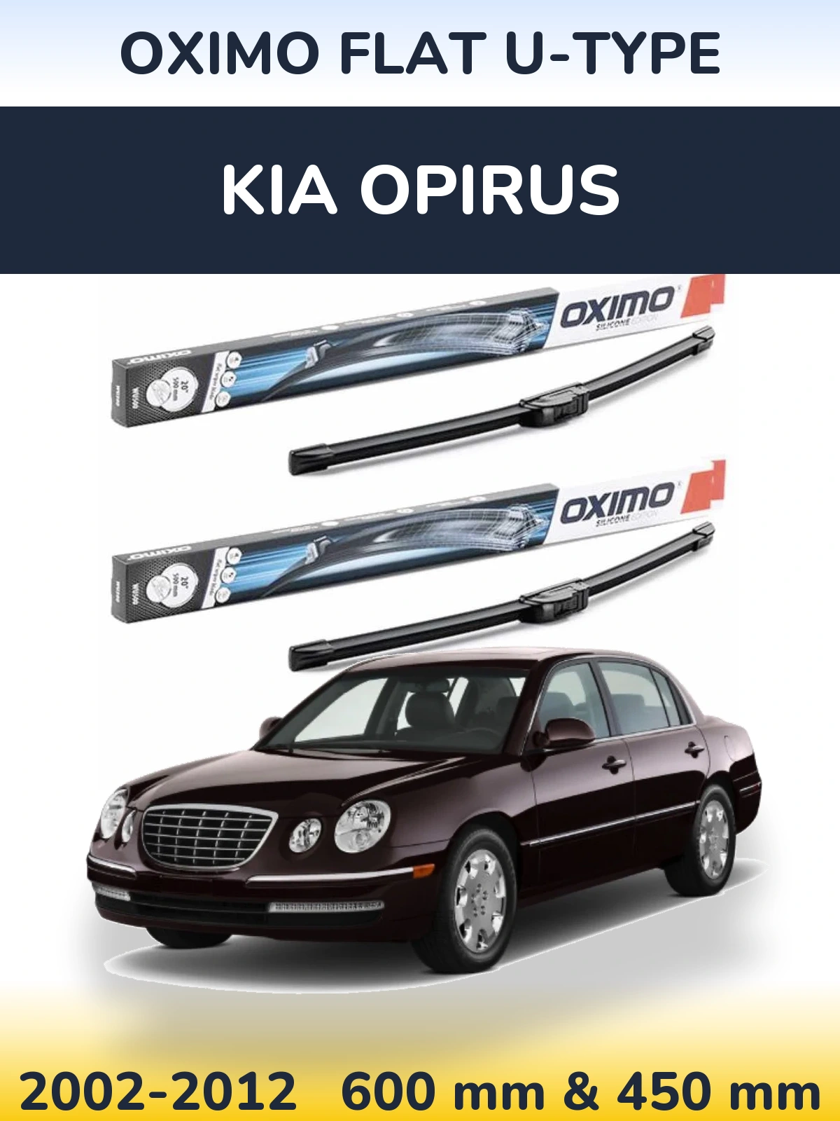 Torkarblad Oximo Flat U-type för KIA Opirus