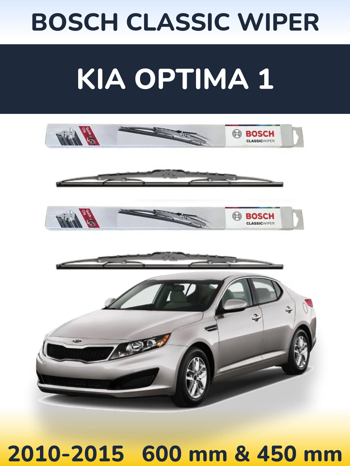 Torkarblad BOSCH Classic Wiper för KIA Optima 1