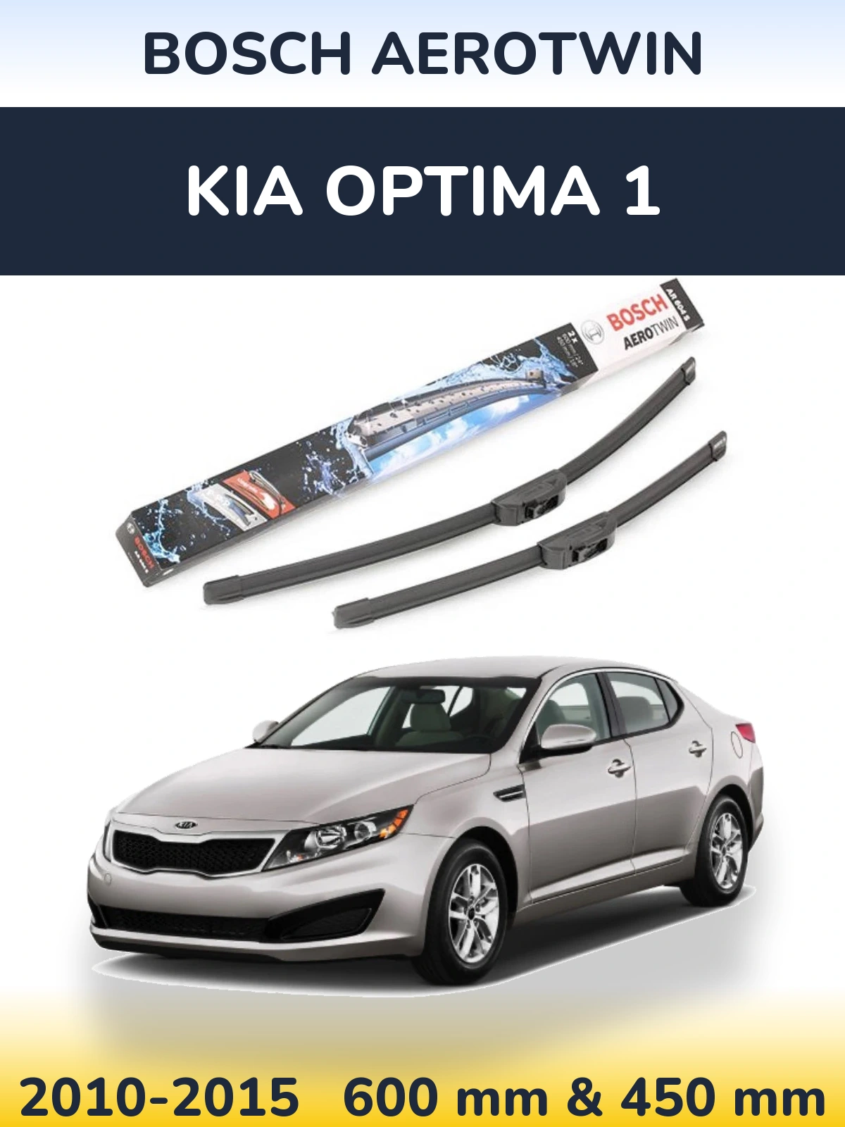 Torkarblad BOSCH AeroTwin för KIA Optima 1