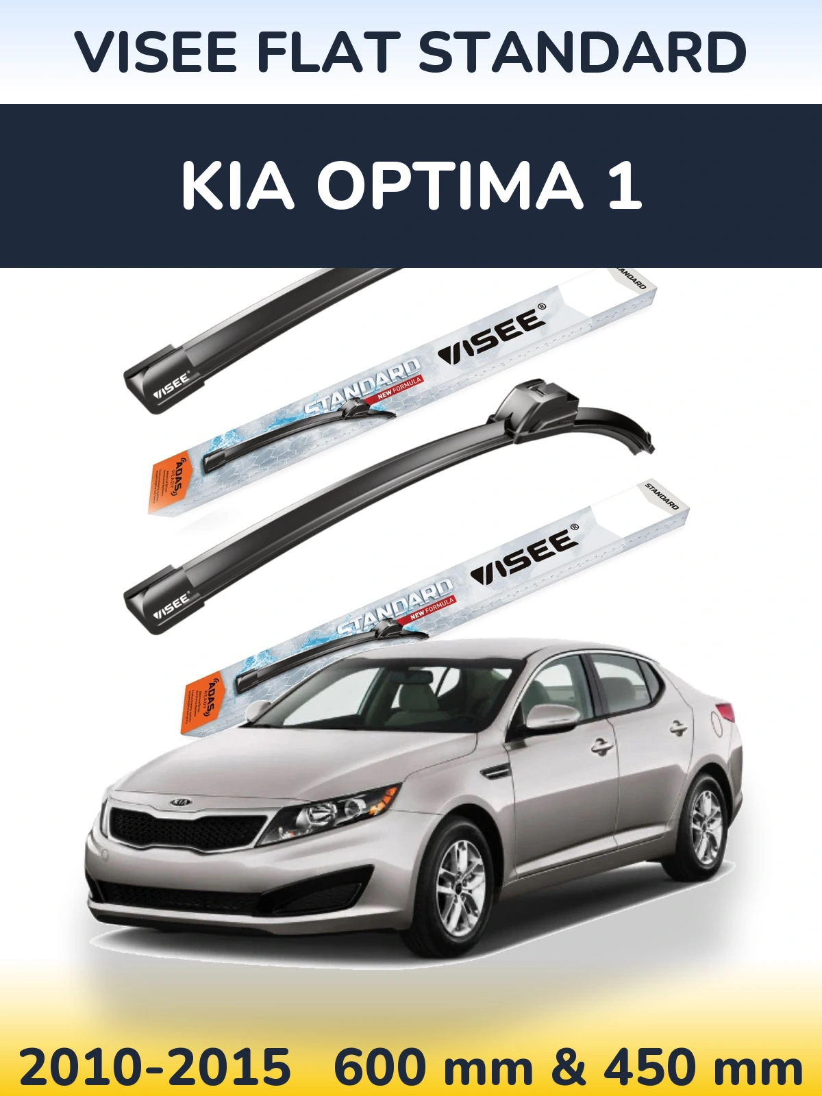 Torkarblad VISEE FLAT STANDARD för KIA Optima 1